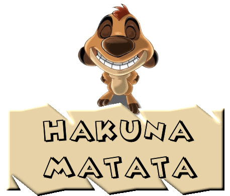Hakuna Matata... Une des chansons du Roi lion !
